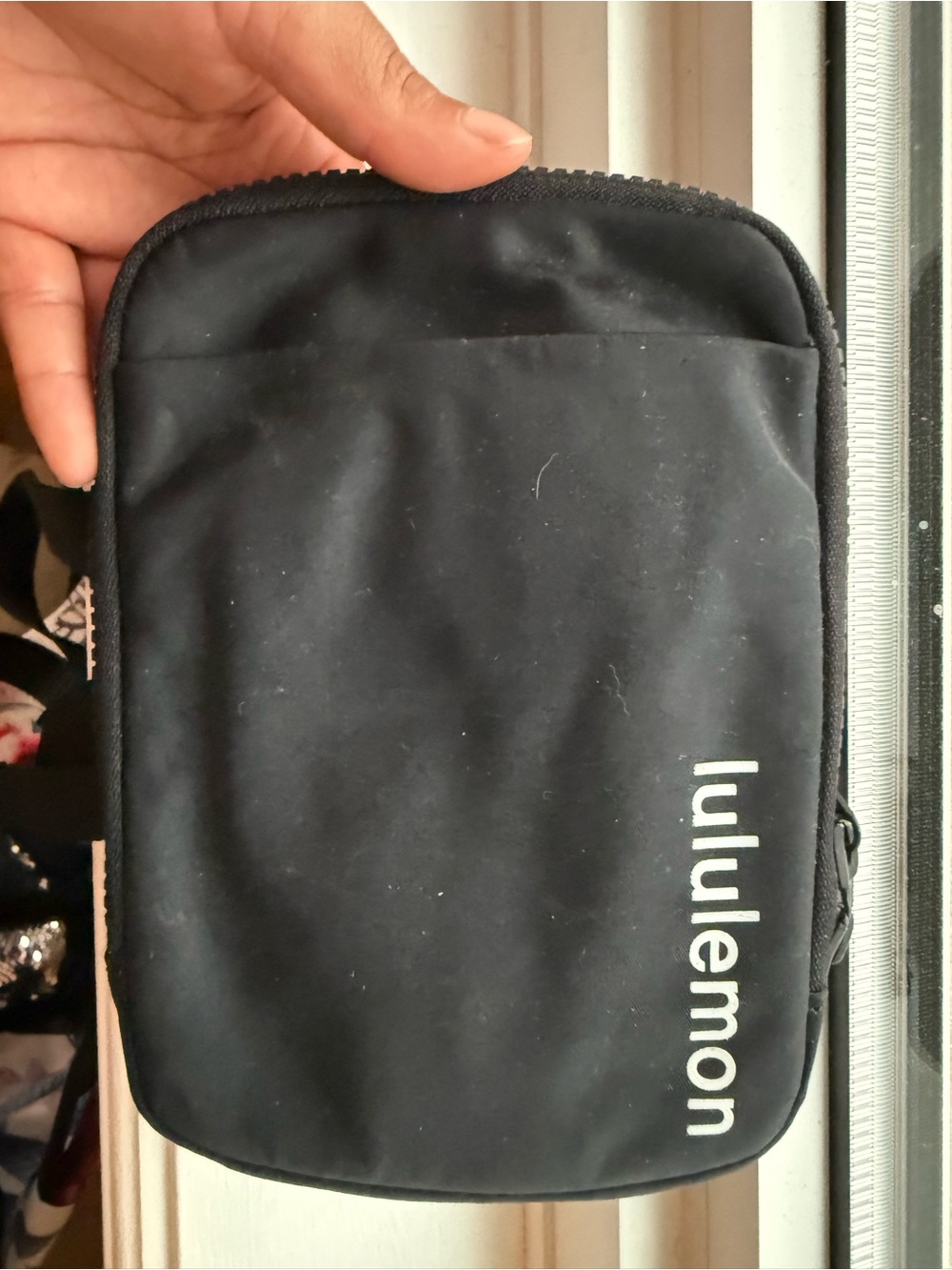 lululemon athletica Black Tech Pouch - Compact Travel Bag